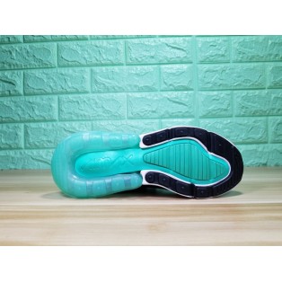 Chaussure Nike Sportswear Air Max 270 Femme Baskets Basses Blanc/Noir/Bleu AH6789-103 Pas Cher