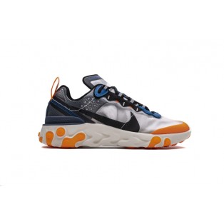 Nike React Element 87 Thunder Blue Orange AQ1090-004 Pour Homme et Femme
