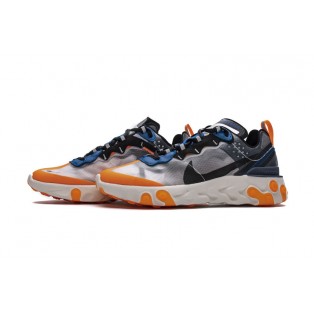 Nike React Element 87 Thunder Blue Orange AQ1090-004 Pour Homme et Femme