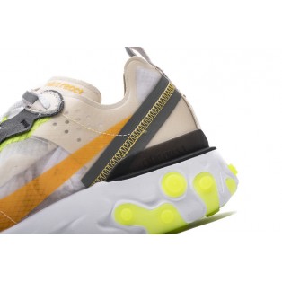Baskets Nike React Element 87 LT Orewood AQ1090-101 Beige Pour Homme et Femme