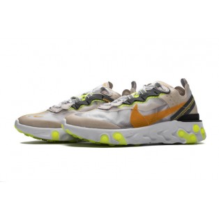 Baskets Nike React Element 87 LT Orewood AQ1090-101 Beige Pour Homme et Femme