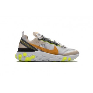 Baskets Nike React Element 87 LT Orewood AQ1090-101 Beige Pour Homme et Femme
