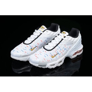 Baskets des Nike Air Max Plus Tuned/TN3 2019 Blanc/Bleu/Rouge Pour Homme Livraison Gratuit