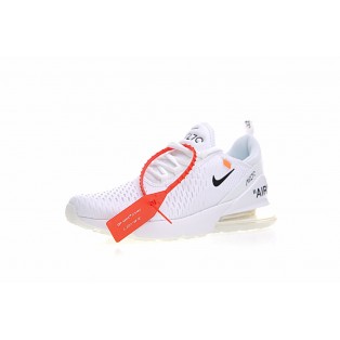Chaussure Nike Air Max 270 Blanc/Orange/Noir AH8050-100 Pas Cher