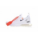 Chaussure Nike Air Max 270 Blanc/Orange/Noir AH8050-100 Pas Cher