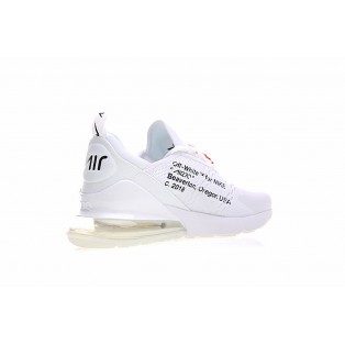 Chaussure Nike Air Max 270 Blanc/Orange/Noir AH8050-100 Pas Cher