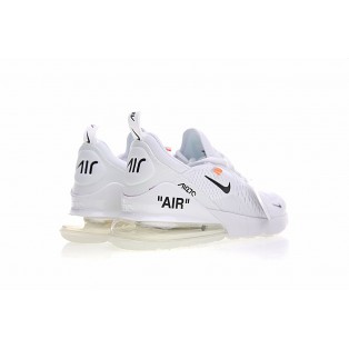 Chaussure Nike Air Max 270 Blanc/Orange/Noir AH8050-100 Pas Cher