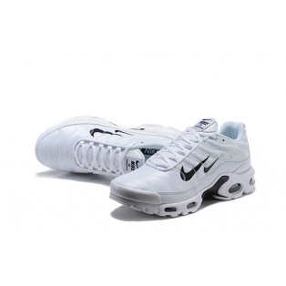 Chaussure Nike Air Max Plus TN SE Blanc Noir 815994-005 Pour Homme