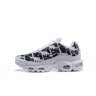 Chaussure Nike Air Max Plus TN SE Nike Logo Blanc Noir 815994-006 Pour Homme