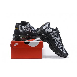 Chaussure Nike Air Max Plus TN SE Nike Logo Noir Blanc 815994-007 Pour Homme