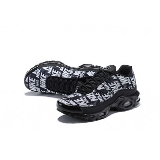 Chaussure Nike Air Max Plus TN SE Nike Logo Noir Blanc 815994-007 Pour Homme