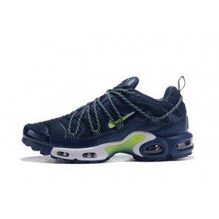 Chaussure Nike Air Max Plus TN SE Rétro Bleu foncé/vert/blanc 815994-008 Pour Homme