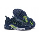 Chaussure Nike Air Max Plus TN SE Rétro Bleu foncé/vert/blanc 815994-008 Pour Homme
