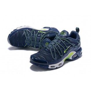 Chaussure Nike Air Max Plus TN SE Rétro Bleu foncé/vert/blanc 815994-008 Pour Homme