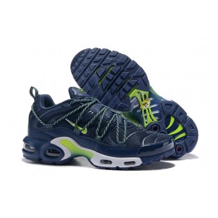 Chaussure Nike Air Max Plus TN SE Rétro Bleu foncé/vert/blanc 815994-008 Pour Homme