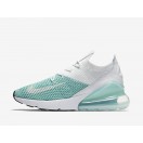 Chaussures Running Nike Air Max 270 Flyknit Femme Blanche/Vert AH6803-301 en solde