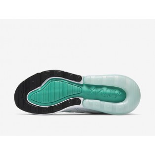 Chaussures Running Nike Air Max 270 Flyknit Femme Blanche/Vert AH6803-301 en solde
