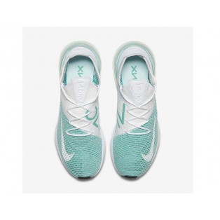 Chaussures Running Nike Air Max 270 Flyknit Femme Blanche/Vert AH6803-301 en solde
