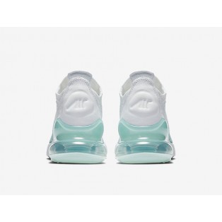 Chaussures Running Nike Air Max 270 Flyknit Femme Blanche/Vert AH6803-301 en solde