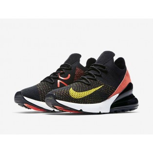 Chaussures Running Nike Air Max 270 Flyknit Femme Noir Rose AH6803-003 en solde