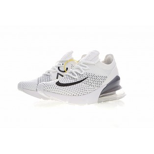 Chaussures Running Nike Air Max 270 Flyknit pour Femme Blanc/Noir AH8050-009 Pas Cher