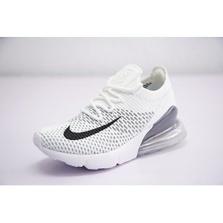 Chaussures Running Nike Air Max 270 Flyknit pour Femme Blanc/Noir AH8050-009 Pas Cher