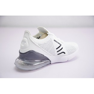 Chaussures Running Nike Air Max 270 Flyknit pour Femme Blanc/Noir AH8050-009 Pas Cher