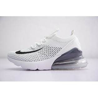 Chaussures Running Nike Air Max 270 Flyknit pour Femme Blanc/Noir AH8050-009 Pas Cher