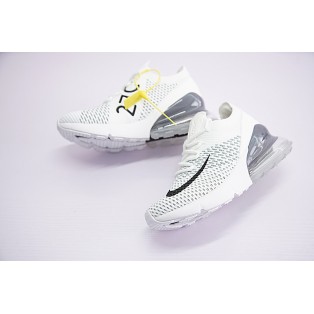 Chaussures Running Nike Air Max 270 Flyknit pour Femme Blanc/Noir AH8050-009 Pas Cher