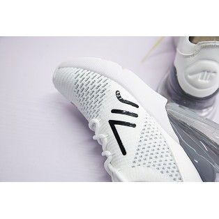 Chaussures Running Nike Air Max 270 Flyknit pour Femme Blanc/Noir AH8050-009 Pas Cher