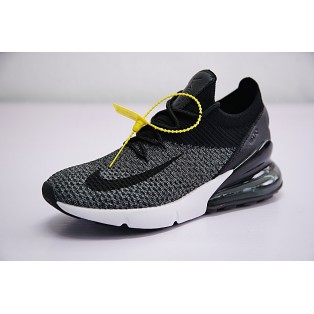 Chaussures Running Nike Air Max 270 Flyknit pour Homme Noir/Gris/Blanc AO1023-001 Pas Cher