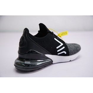 Chaussures Running Nike Air Max 270 Flyknit pour Homme Noir/Gris/Blanc AO1023-001 Pas Cher