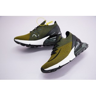 Chaussures Running Nike Air Max 270 Flyknit pour Homme Olive AH8050-004 Pas Cher