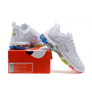 Chaussures de Baskets Nike Air Max Tuned/Tn Plus Ultra amouflage Femme Blanche rose bleu 881560-437