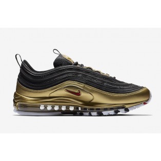 Officiel sportswear Nike Air Max 97 QS Black Metallic Gold AT5458-002 Pour Femme/Homme