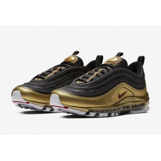 Officiel sportswear Nike Air Max 97 QS Black Metallic Gold AT5458-002 Pour Femme/Homme