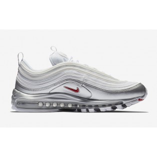 Officiel sportswear Nike Air Max 97 QS Blanc Gris AT5458-100 Pour Femme/Homme