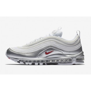 Officiel sportswear Nike Air Max 97 QS Blanc Gris AT5458-100 Pour Femme/Homme