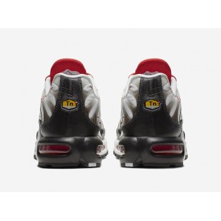 Nike Air Max Plus Tn Requin/Tuned 1 Chaussures Pour Homme Blanc/Noir/Rouge CK9392-100 Pas Cher