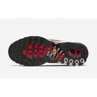Nike Air Max Plus Tn Requin/Tuned 1 Chaussures Pour Homme Blanc/Noir/Rouge CK9392-100 Pas Cher
