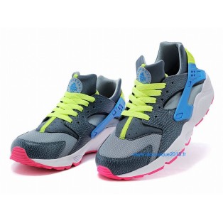 Nike Air Huarache GS - Nike Sportswear Nouvelle Chaussure Pour Femme Bleu/Gris 654275-002