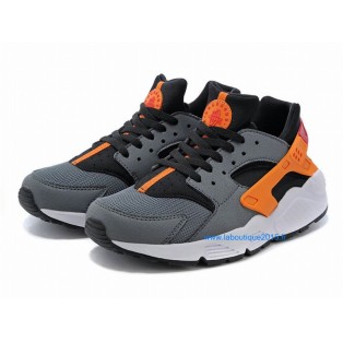 Nike Air Huarache GS - Nike Sportswear Nouvelle Chaussure Pour Femme Gris/Orange 654275-004