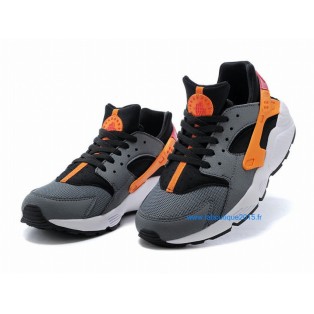 Nike Air Huarache GS - Nike Sportswear Nouvelle Chaussure Pour Femme Gris/Orange 654275-004