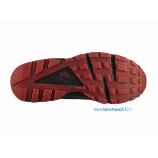 Nike Air Huarache GS - Nike Sportswear Nouvelle Chaussure Pour Femme Noir/University Rouge 700878-006G