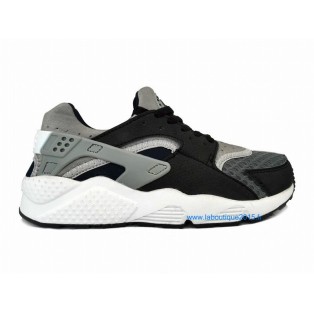 Nike Air Huarache GS - Nike Sportswear Nouvelle Chaussure Pour Femme Noir/Wolf Gris-Dark Gris-Blanc 654275-001