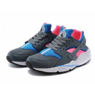 Nike Air Huarache GS - Nike Sportswear Nouvelle Chaussure Pour Femme Rose/Gris/Bleu 634835-036