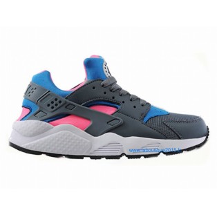 Nike Air Huarache GS - Nike Sportswear Nouvelle Chaussure Pour Femme Rose/Gris/Bleu 634835-036