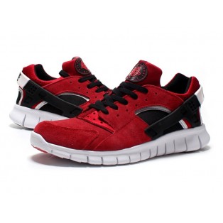 Nike Air Huarache GS Chaussures Pour Femm Rouge/Noir/Blanc
