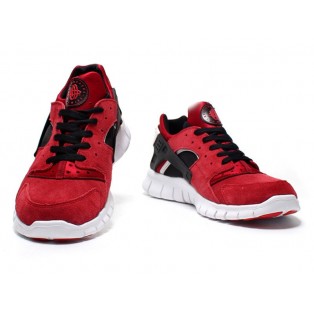 Nike Air Huarache GS Chaussures Pour Femm Rouge/Noir/Blanc