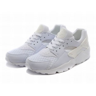 Nike Air Huarache GS Chaussures Pour Femme Blanche 654275-111